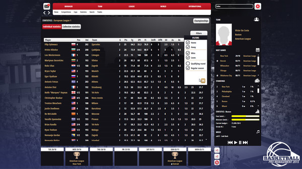 Basketball Pro Management 2015 screenshot 10