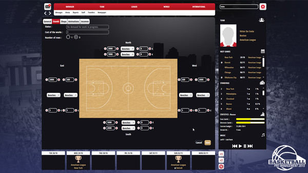 Basketball Pro Management 2015 screenshot 2
