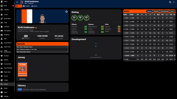 Hockey Legacy Manager 25 screenshot 2