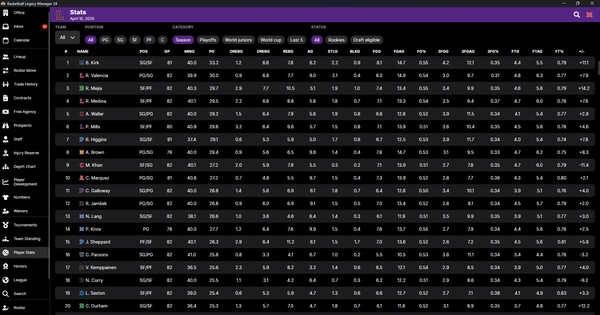 Basketball Legacy Manager 25 screenshot 3