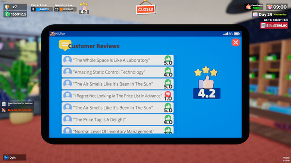 Laundry & Supermarket Simulator screenshot 5