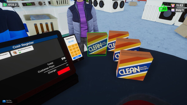 Laundry & Supermarket Simulator screenshot 4