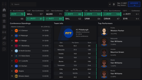 Campus Legends College Basketball screenshot 1