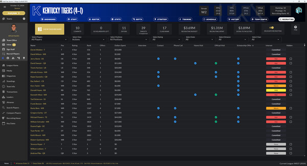 Draft Day Sports: College Football 2025 screenshot 2