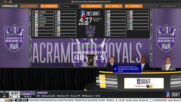 Draft Day Sports: Pro Basketball 2025 screenshot 1