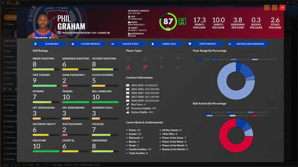 Draft Day Sports: Pro Basketball 2025 screenshot 2