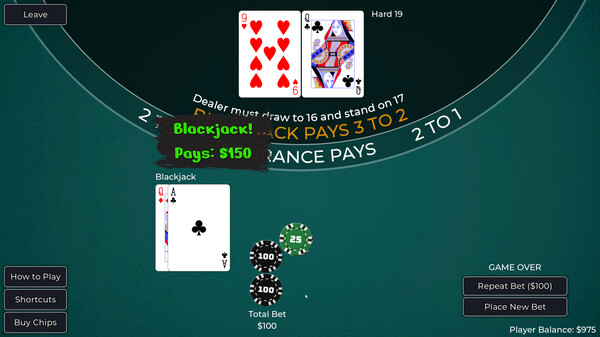 Player vs. Dealer Blackjack screenshot 3