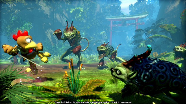 Moorhuhn: Tiger and Chicken screenshot 1