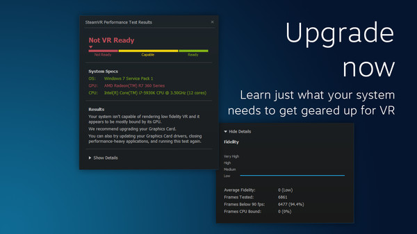 SteamVR Performance Test screenshot 2