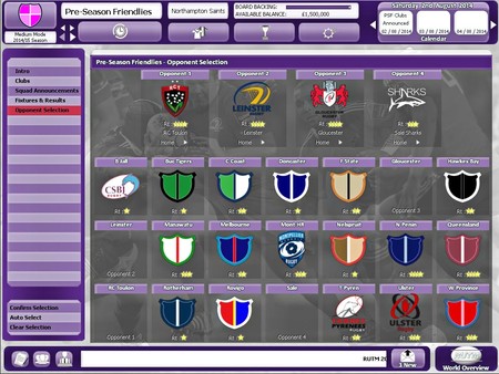 Rugby Union Team Manager 2015 screenshot 4