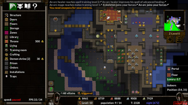 KeeperRL screenshot 1