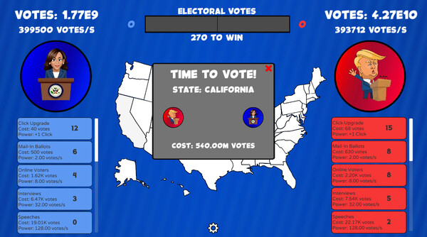 Trump vs Harris Clicker screenshot 2