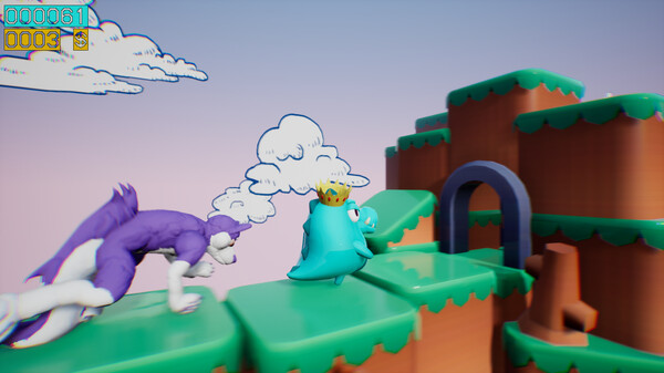 Dino running from a FURRY: GAMESFORFARM screenshot 3