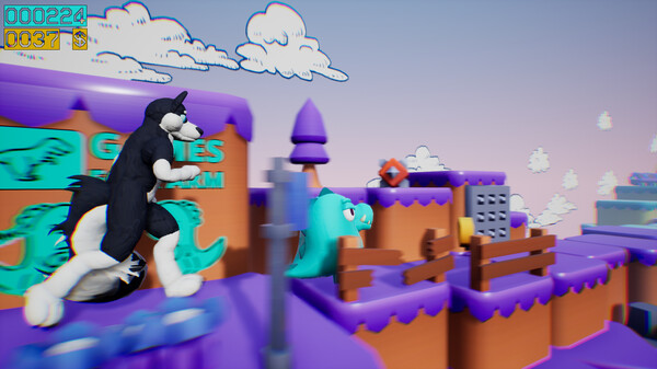 Dino running from a FURRY: GAMESFORFARM screenshot 9