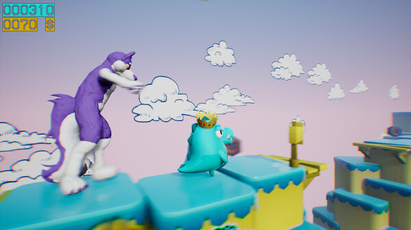 Dino running from a FURRY: GAMESFORFARM screenshot 4