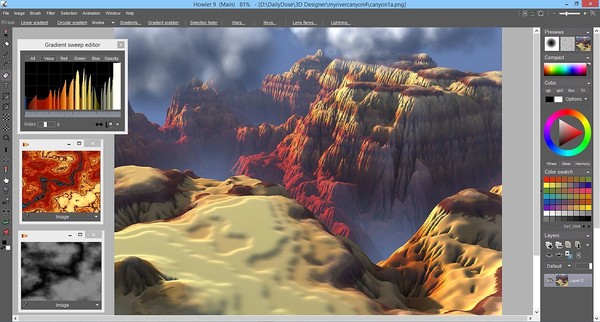 PD Howler 9.6 Digital Painter and Visual FX box screenshot 3