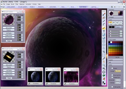 PD Howler 9.6 Digital Painter and Visual FX box screenshot 8