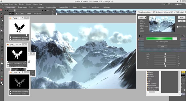 PD Howler 9.6 Digital Painter and Visual FX box screenshot 2