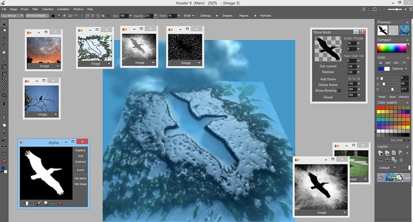 PD Howler 9.6 Digital Painter and Visual FX box screenshot 1