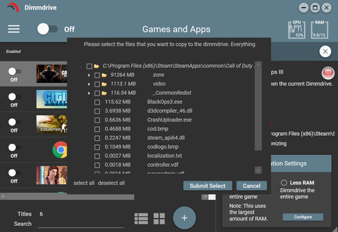 Dimmdrive :: Gaming Ramdrive @ 10,000+ MB/s screenshot 3