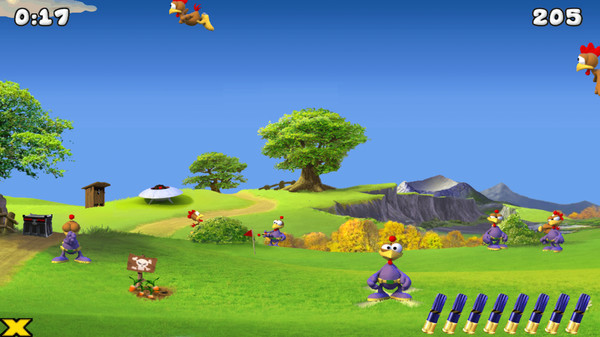 Moorhuhn Invasion (Crazy Chicken Invasion) screenshot 2