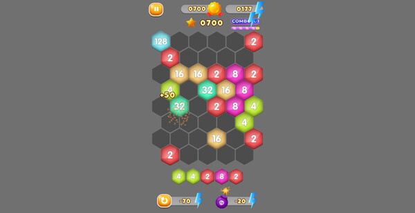 HexaMerge 2048 screenshot 5