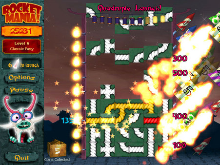Rocket Mania Deluxe screenshot 1