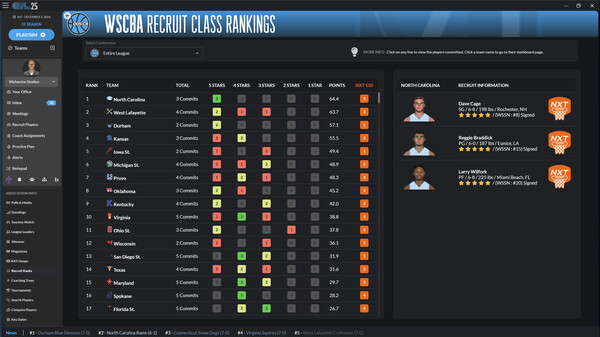 Draft Day Sports: College Basketball 2025 screenshot 7