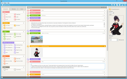 TyranoBuilder Visual Novel Studio screenshot 7