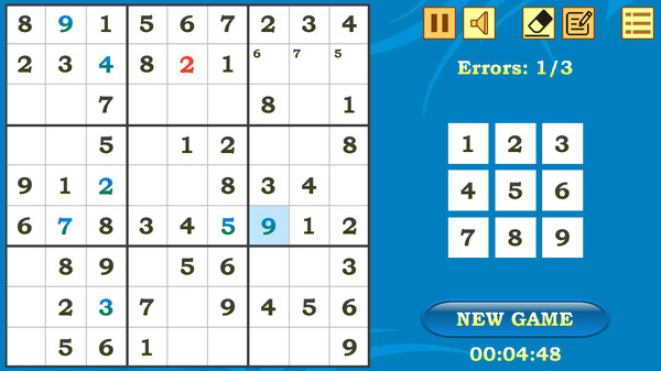 Sudoku screenshot 3