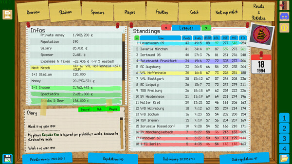 Boeckham's Football Manager screenshot 5