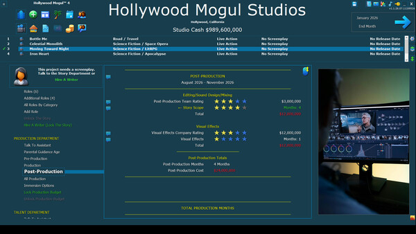 Hollywood Mogul 4 screenshot 8
