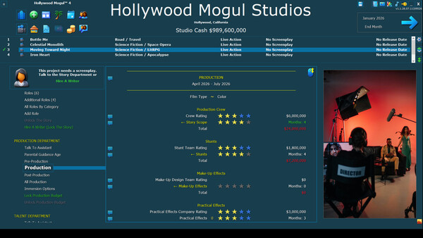 Hollywood Mogul 4 screenshot 7