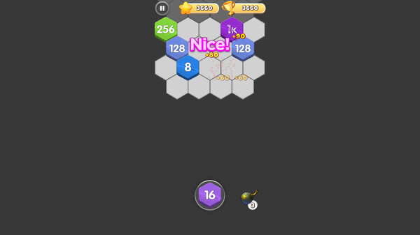 Hexa Fusion 2048 screenshot 1