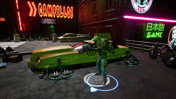Data Drift: Cyberpunk Shooter Top Down indie action screenshot 1