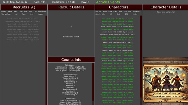 Heroes' Call - A Casual MMO Guild Sim screenshot 2