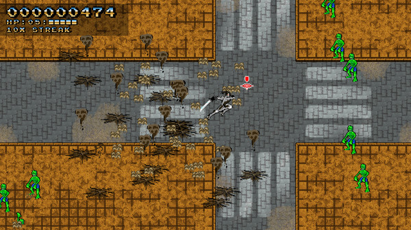 Space Robot Samurai Zombie Slayer screenshot 2