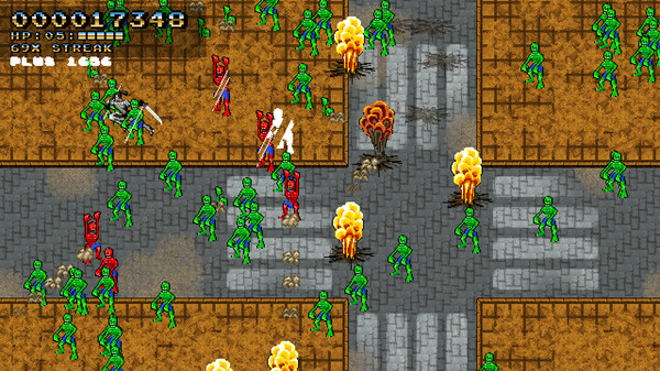 Space Robot Samurai Zombie Slayer screenshot 1