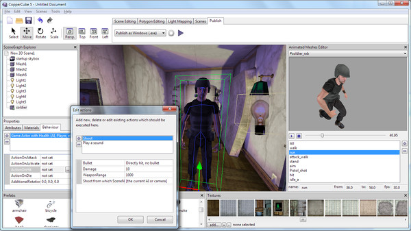 CopperCube 5 Game Engine screenshot 7