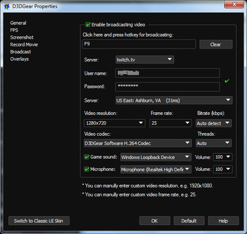 D3DGear - Game Recording and Streaming Software screenshot 4