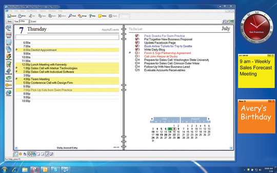 AnyTime Organizer Deluxe 15 screenshot 1
