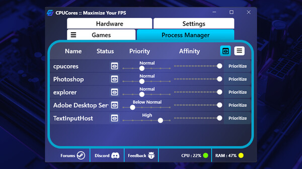 CPUCores :: Maximize Your FPS screenshot 4