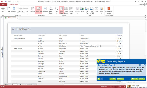 Professor Teaches Access 2013 & 365 screenshot 2
