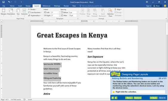 Professor Teaches Word 2016 screenshot 5