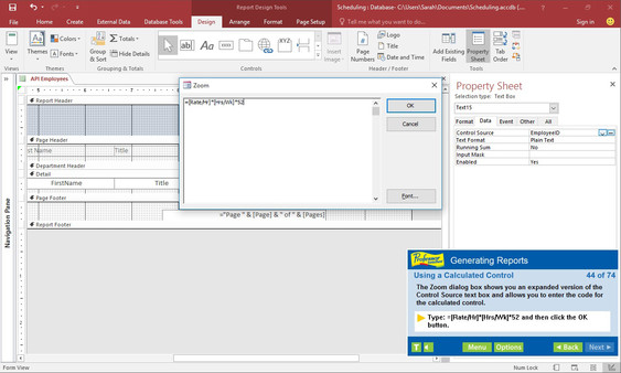 Professor Teaches Access 2016 screenshot 5
