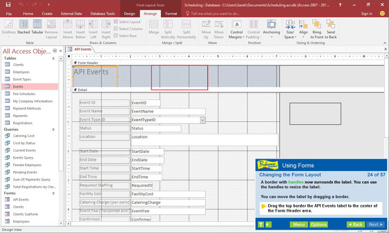 Professor Teaches Access 2016 screenshot 4