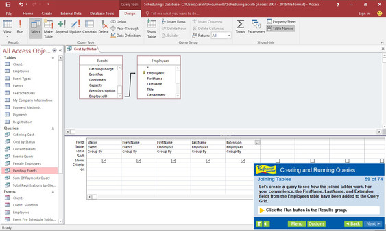 Professor Teaches Access 2016 screenshot 6