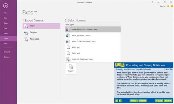 Professor Teaches OneNote 2016 screenshot 4