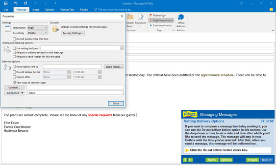 Professor Teaches Outlook 2016 screenshot 5