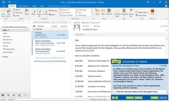 Professor Teaches Outlook 2016 screenshot 1